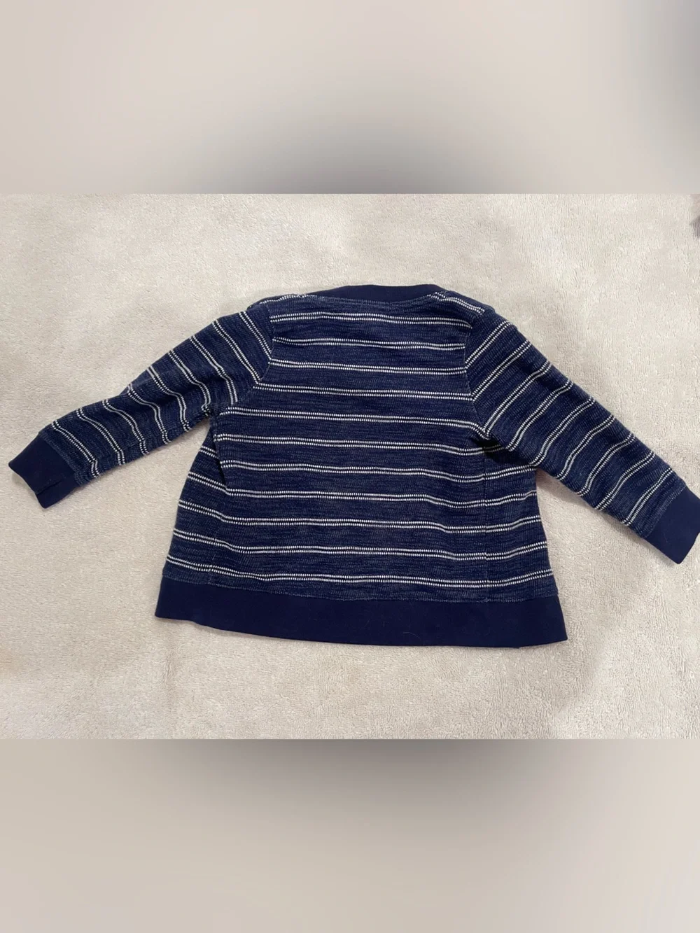 Cat and Jack Navy Stripe Button Cardigan Sweater 18 months